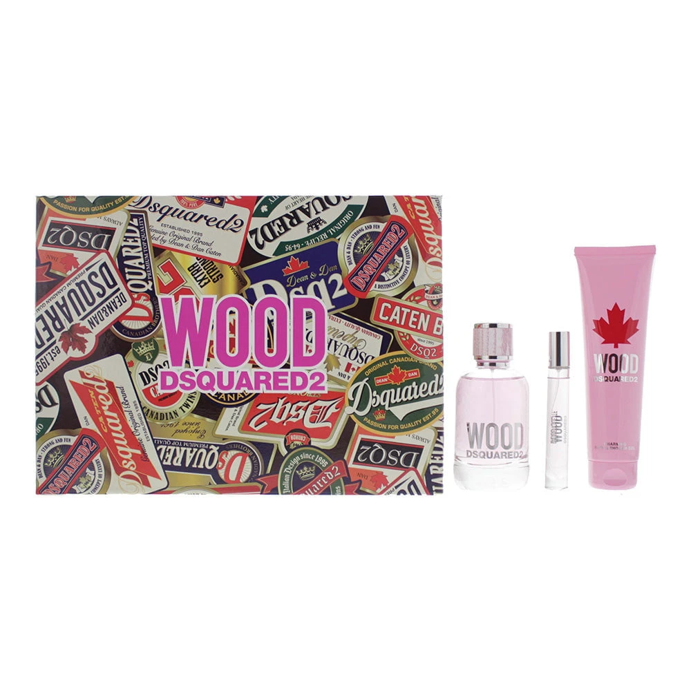 Dsquared2 Wood 3pc Gift Set 1 Dsquared2 Wood 3pc Gift Set