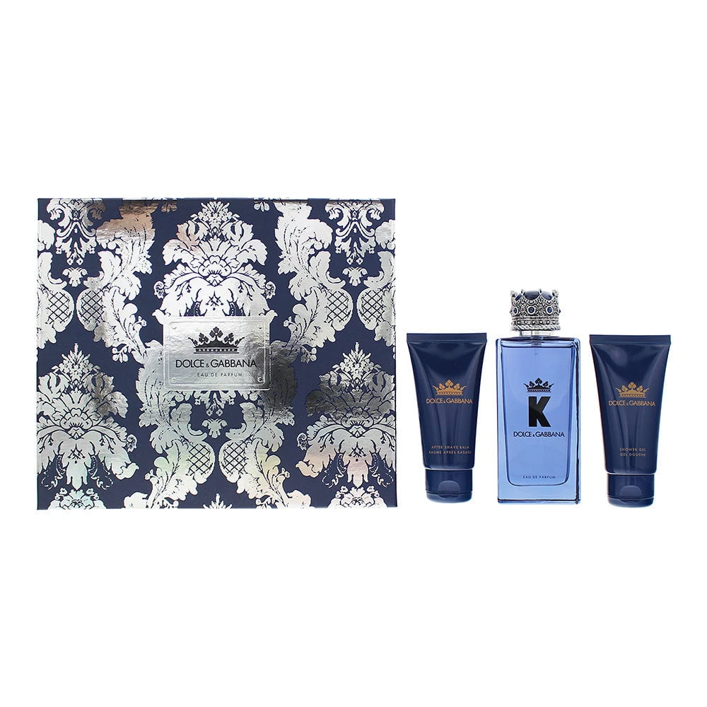 Dolce & Gabbana K 3pc Gift Set - EDP 100ml - Aftershave Balm 50ml - Shower Gel 50ml 1 Dolce & Gabbana K 3pc Gift Set - EDP 100ml - Aftershave Balm 50ml - Shower Gel 50ml