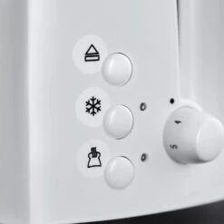 Russell Hobbs Textures 2 Slice Toaster - White -Home Furnishings Store 1019975221640 4