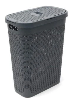 Addis Slimline Laundry Basket Grey