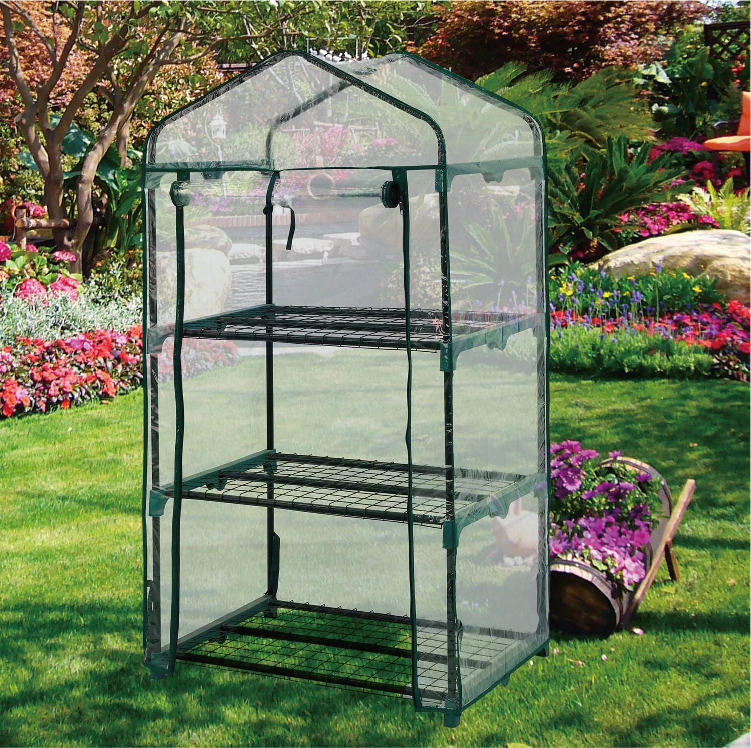 Outmore Green House 3 Tier 69x49x128cm 1 Outmore Green House 3 Tier 69x49x128cm