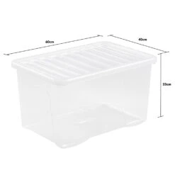 Wham Crystal 60L Box & Lid - Pack Of 5 -Home Furnishings Store 10431391 Crystal 60Ltr Box Lid Pack of 5 14025 5 2