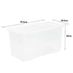 Wham Crystal 110L Box & Lid - Pack Of 3 -Home Furnishings Store 10431393 Crystal 110L Box Lid Pack of 3 11500 3 2