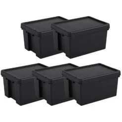Wham Bam 16L Heavy Duty Recycled Box With Lid - Pack Of 5