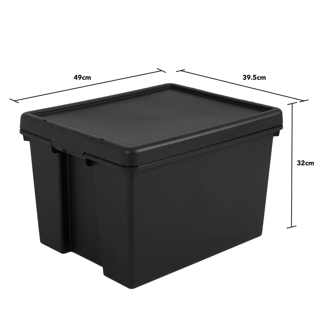 Wham Bam 45L Heavy Duty Recycled Box With Lid - Pack Of 5 5 Wham Bam 45L Heavy Duty Recycled Box With Lid - Pack Of 5 - Image 5
