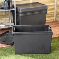 Wham Bam 62L Heavy Duty Recycled Box With Lid - Pack Of 3 -Home Furnishings Store 10431398 62 Litre Wham Bam Heavy Duty Recycled Box with Lid Pack of 3 445600 3 4
