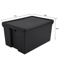 Wham Bam 96L Heavy Duty Recycled Box With Lid - Pack Of 2 -Home Furnishings Store 10431400 96 Litre Wham Bam Heavy Duty Recycled Box with Lid Pack of 2 445180 2 2