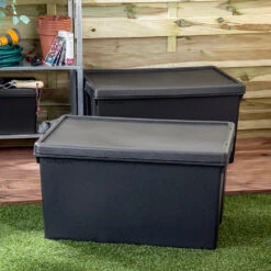 Wham Bam 96L Heavy Duty Recycled Box With Lid - Pack Of 2 -Home Furnishings Store 10431400 96 Litre Wham Bam Heavy Duty Recycled Box with Lid Pack of 2 445180 2 4