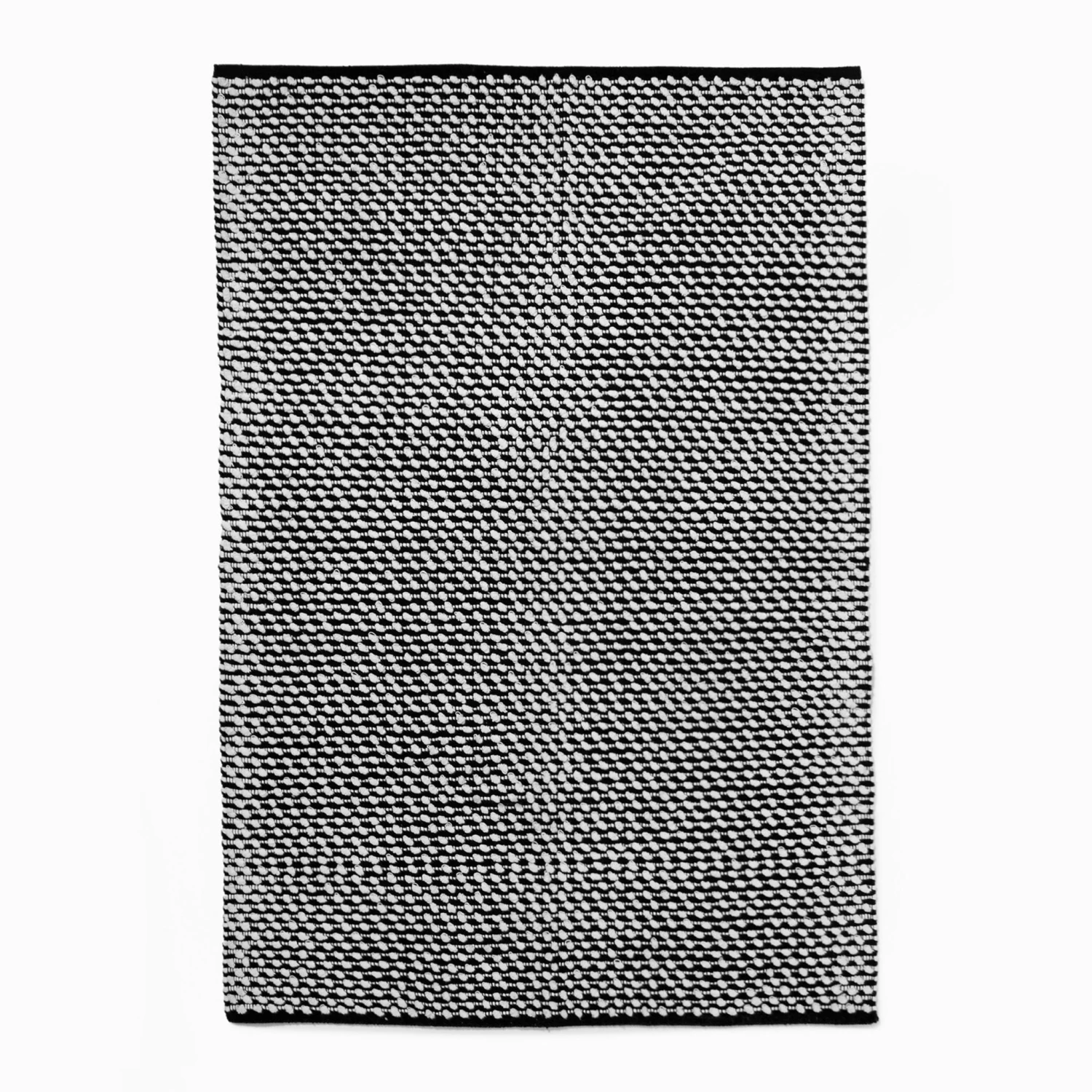 At Home Loop Stripe Black/White Rug - Large 1 At Home Loop Stripe Black/White Rug - Large