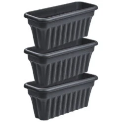 Vista Trough 60cm Slate - Pack Of 3