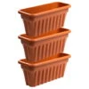 Vista Trough 60cm Terracotta - Pack Of 3