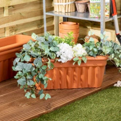 Vista Trough 60cm Terracotta - Pack Of 3 -Home Furnishings Store 10437420 3