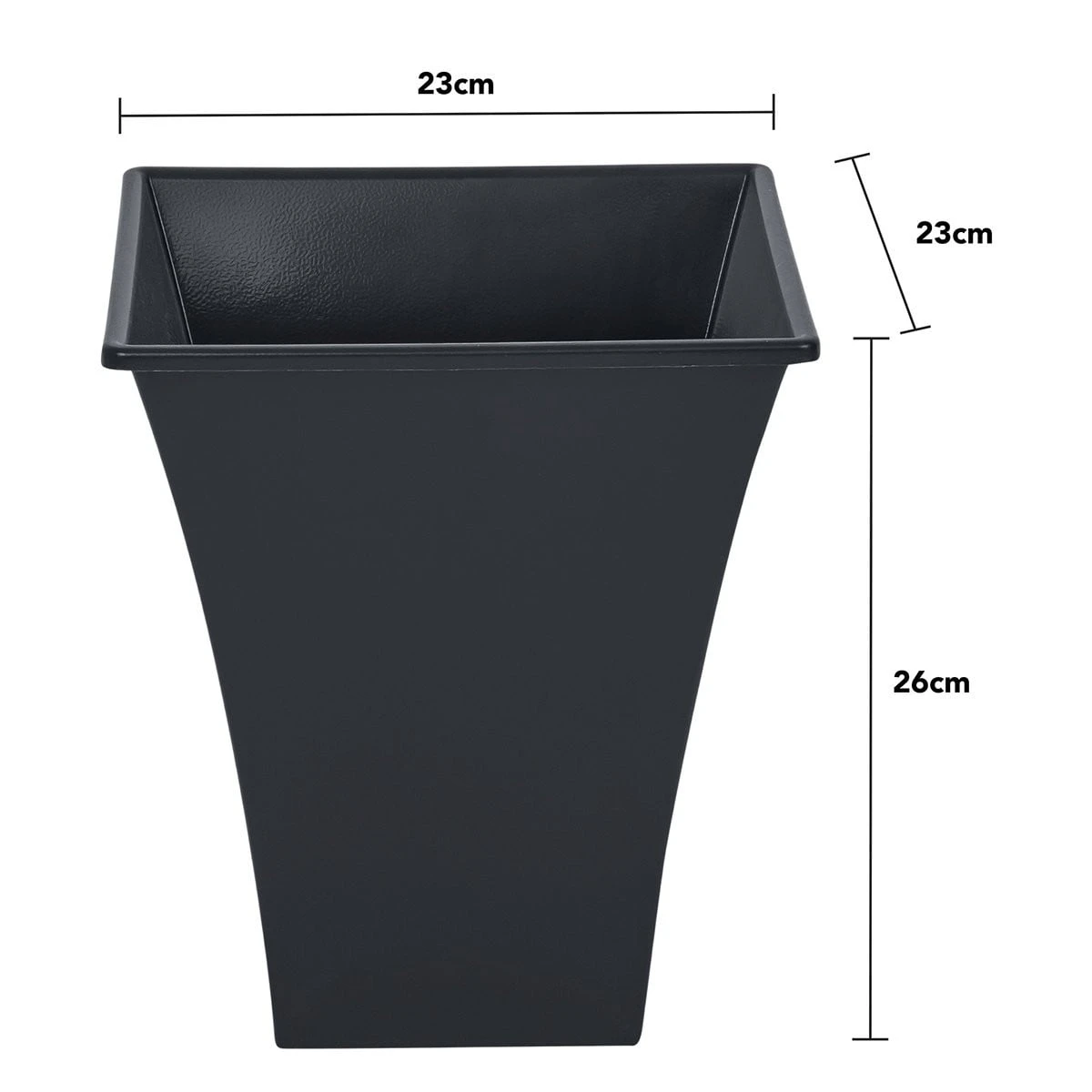Recycled Square Metallica Planters 23cm - Pack Of 4 2 Recycled Square Metallica Planters 23cm - Pack Of 4 - Image 2