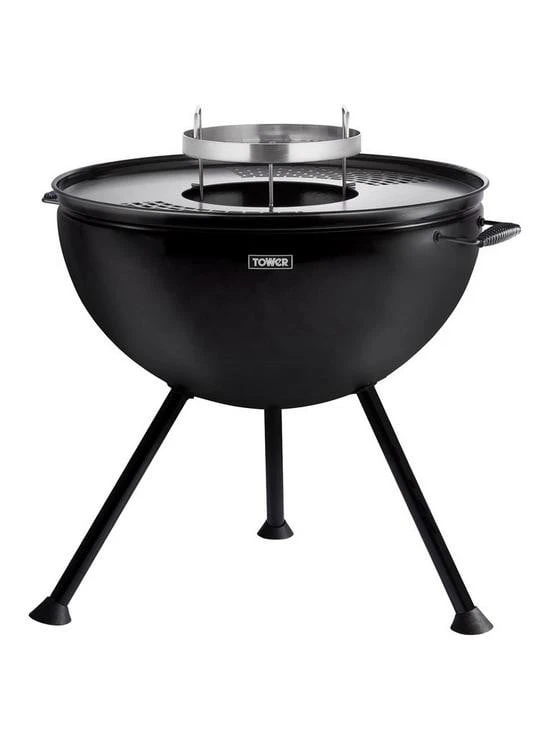 Tower 2-In-1 Fire Pit & BBQ 1 Tower 2-In-1 Fire Pit & BBQ