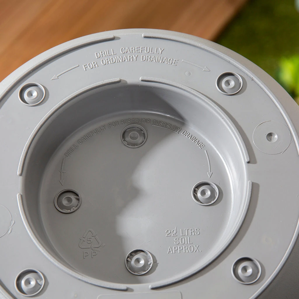 Beehive 40cm Round Planter Upcycle Grey - Set Of 5 5 Beehive 40cm Round Planter Upcycle Grey - Set Of 5 - Image 5