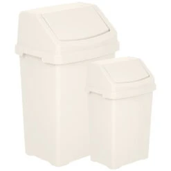 Casa 2 Piece Bin Set Soft Cream