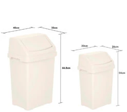 Casa 2 Piece Bin Set Soft Cream -Home Furnishings Store 10442950 2 Piece Bin Set Soft Cream 4