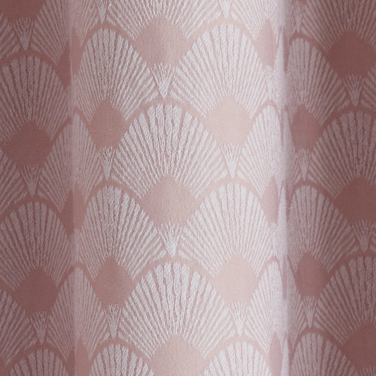 Dreams & Drapes Tiffany Jacquard Eyelet Curtains Blush 3 Dreams & Drapes Tiffany Jacquard Eyelet Curtains Blush - Image 3