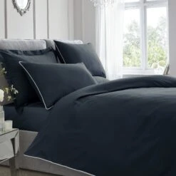 Appletree Boutique Plain Dye 200TC Duvet Set Navy