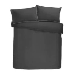 Appletree Boutique 200 Piped Duvet Cover Set - Slate