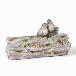Outmore Tree Stump Bird Planter