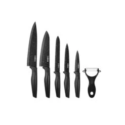 Tower Stone Coated Knife Set - 6Pc