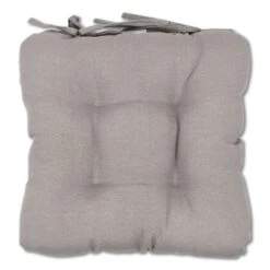 Plain Grey Seat Pad 2pk