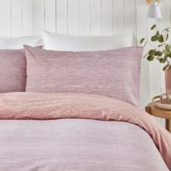 Fusion Bethan Reversible Duvet Cover Set - Rose Pink -Home Furnishings Store 10472965 10472966 10472967 Fusion Bethan Reversible Easy Care Duvet Cover Set Rose Pink 5