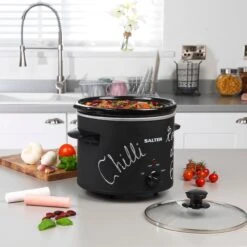 Salter Chalkboard 3.5L Slow Cooker -Home Furnishings Store 10485896 EK2842 N4 1