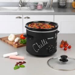 Salter Chalkboard 3.5L Slow Cooker -Home Furnishings Store 10485896 EK2842 N4 2