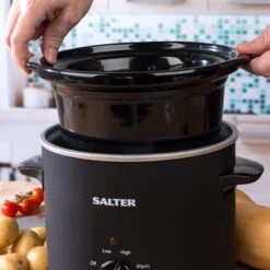Salter Chalkboard 3.5L Slow Cooker -Home Furnishings Store 10485896 EK2842 N4 3