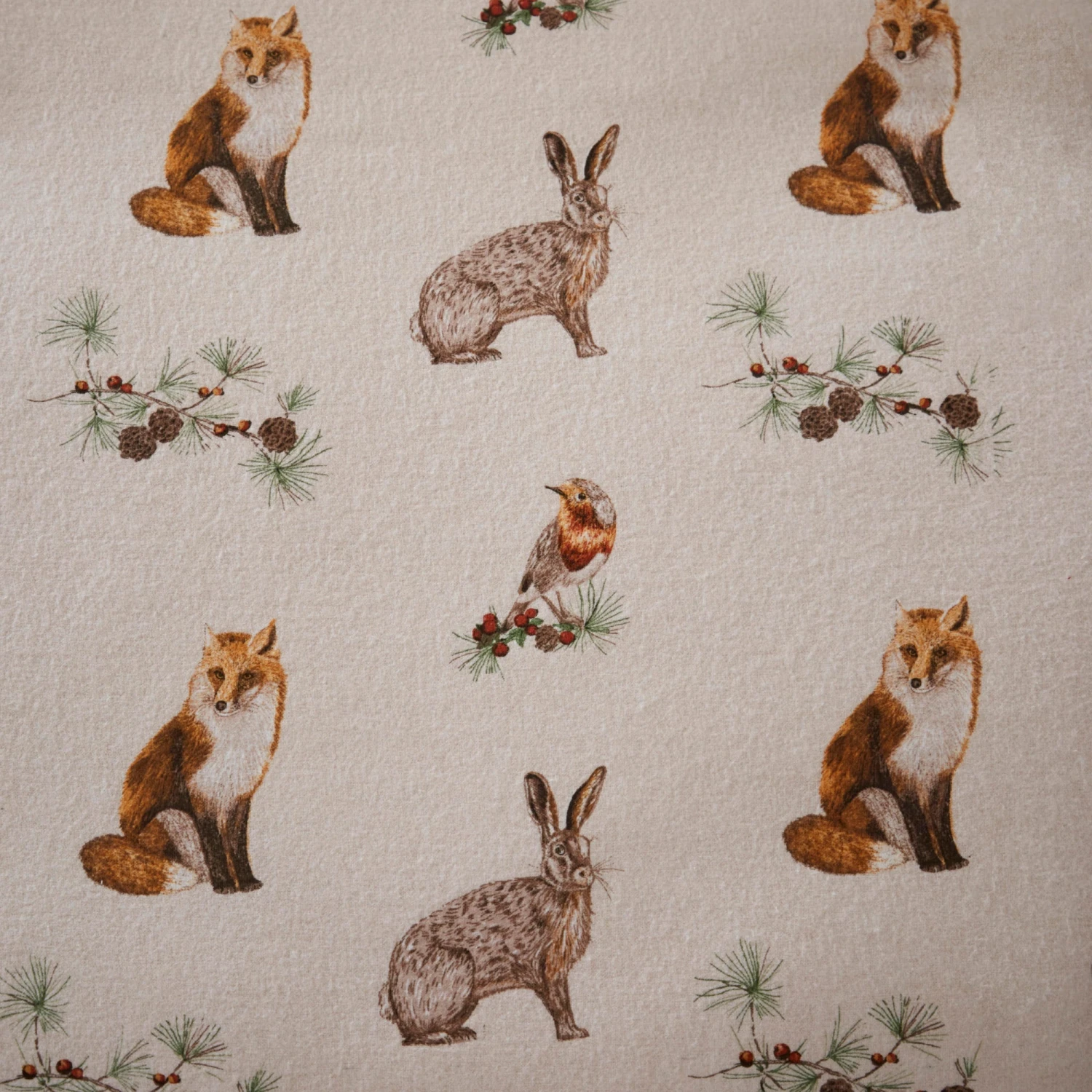 Dreams & Drapes Lodge Derwent Check Duvet Cover Set - Natural 5 Dreams & Drapes Lodge Derwent Check Duvet Cover Set - Natural - Image 5