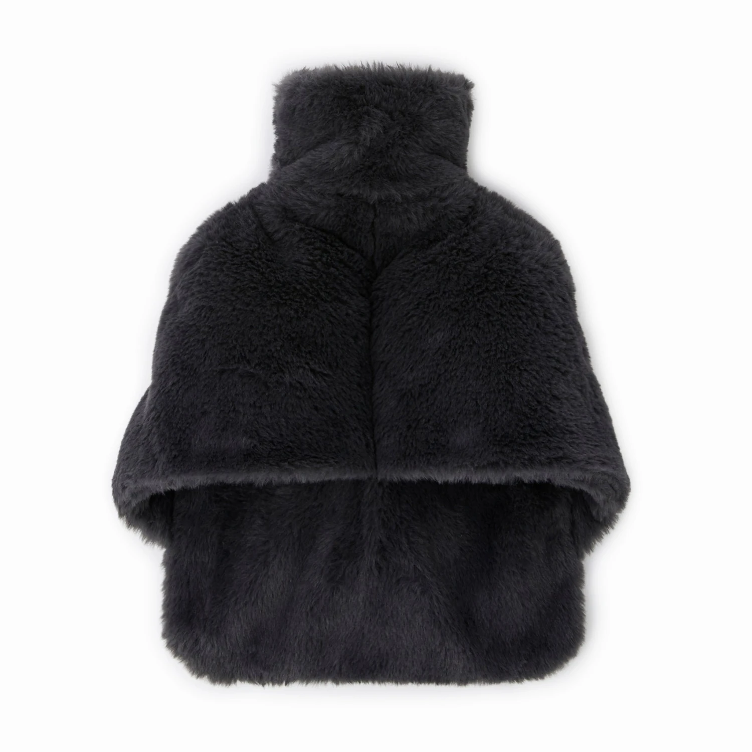 Rabbit Faux Fur Foot Hot Water Bottle Charcoal 1 Rabbit Faux Fur Foot Hot Water Bottle Charcoal