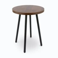 Walnut Effect Side Table