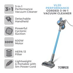 Tower VL20 Corded 3-in-1 Vacuum -Home Furnishings Store 10505691 T513006 2