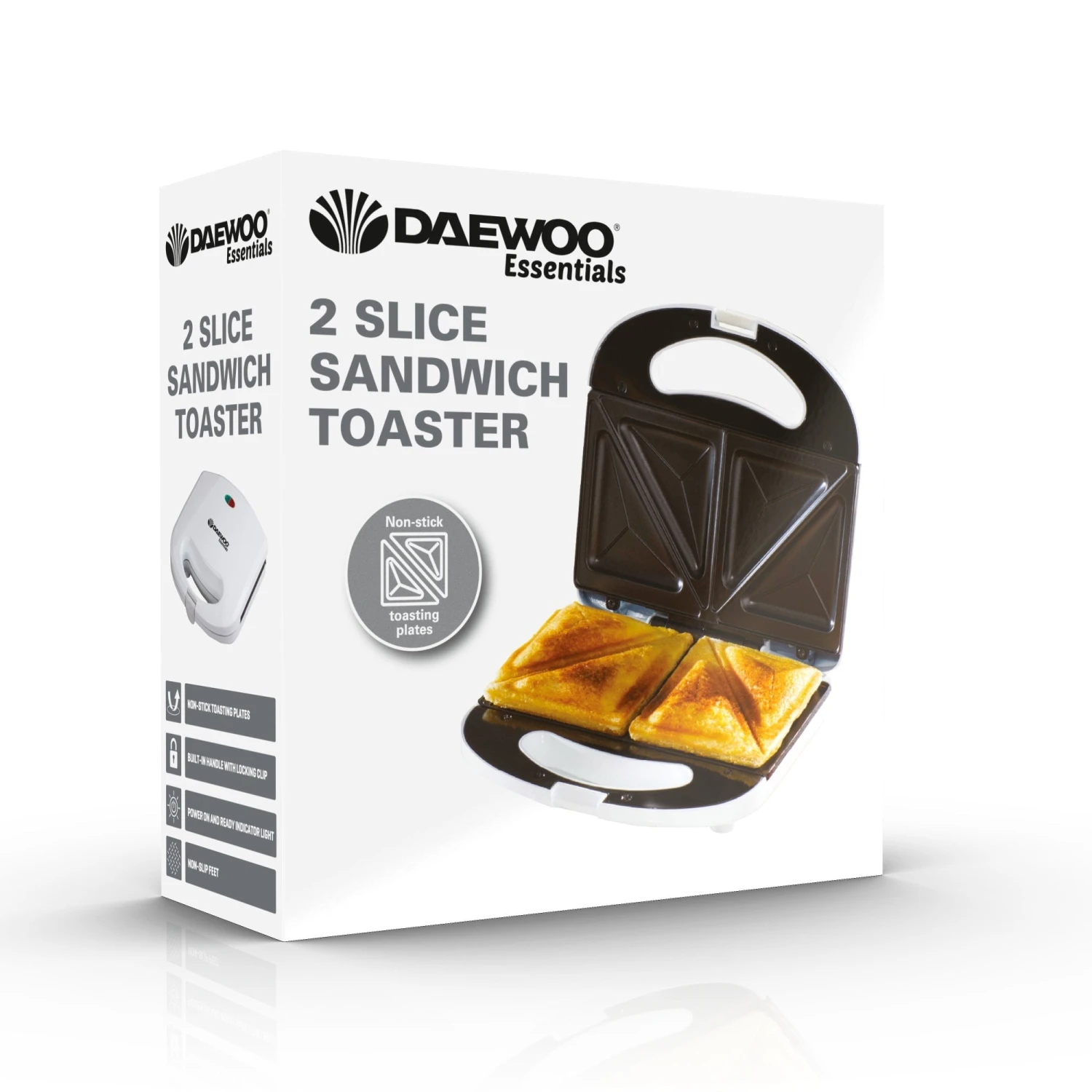 Daewoo 2 Portion Sandwich Toaster 3 Daewoo 2 Portion Sandwich Toaster - Image 3