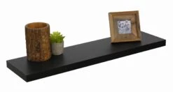At Home Floating Shelf Black 100 X 23.5cm