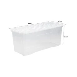 Crystal 133L Box & Lid Clear - Pack Of 2 -Home Furnishings Store 14100 003