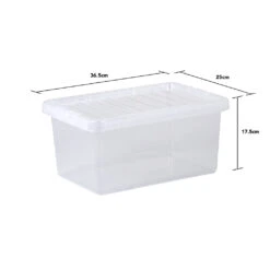 Wham Crystal 11L Box & Lid - Pack Of 5 -Home Furnishings Store 253263 002