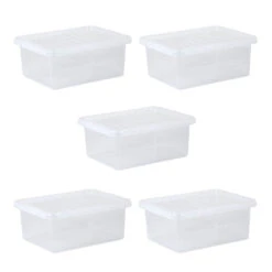 Wham Crystal 17L Box & Lid - Pack Of 5