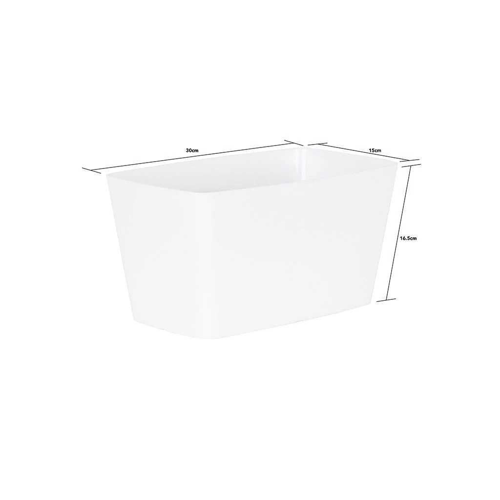 Studio 30cm Rectangular Trough Cover Ice White - Pack Of 4 3 Studio 30cm Rectangular Trough Cover Ice White - Pack Of 4 - Image 3