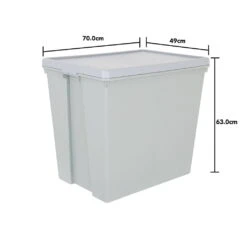 Wham Bam 154L H.Duty Box & Lid Cement Grey -Home Furnishings Store 445700 003