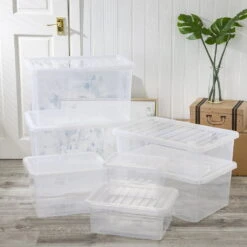 Wham Crystal Box With Lid - Set Of 7 (Multisize) -Home Furnishings Store 450127 004