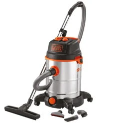 BLACK+DECKER 30L 1.6KW Wet & Dry Vacuum 19KPA Stainless Steel