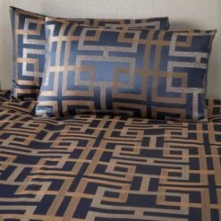 Soiree Bardon Duvet Cover Set - Navy -Home Furnishings Store Bardon Duvet Navy 03