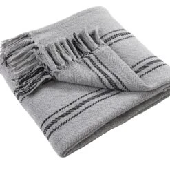 Drift Brinley Throw 130x180cm -Home Furnishings Store Brinley Throw Grey 01