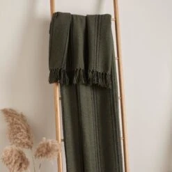Drift Brinley Throw 130x180cm -Home Furnishings Store Brinley Throw Moss 02