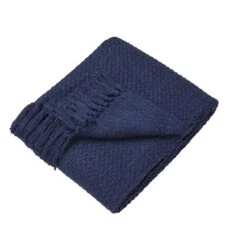 Drift Hayden Throw 200x200cm -Home Furnishings Store Hayden throw navy 3 e68d964b 9015 4f27 a02c 286750af26a0
