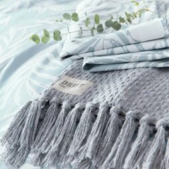 Drift Joelle Duvet Cover Set - Blue -Home Furnishings Store Joelle Duvet Blue 02