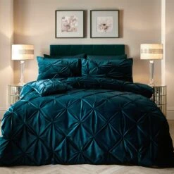 Soiree Mira Duvet Cover Set - Teal